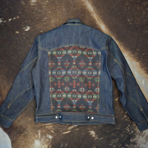 Jack Of Diamonds- SPECIAL EDITION Southwest Flannel/Denim Jacket