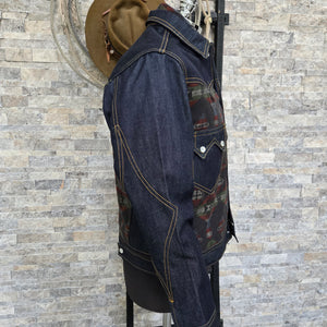 Jack Of Diamonds- SPECIAL EDITION Southwest Flannel/Denim Jacket