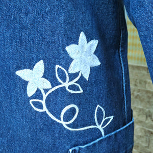 Duster- Field Bloom Chainstitched Denim (sz.M)