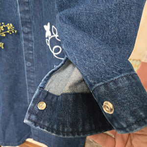 Duster- Field Bloom Chainstitched Denim (sz.M)