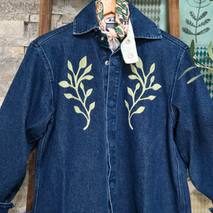 Duster- Field Bloom Chainstitched Denim (sz.L)