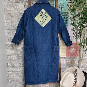 Duster- Field Bloom Chainstitched Denim (sz.L)