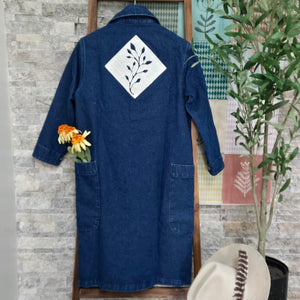 Duster- Field Bloom Chainstitched Denim (sz.S)