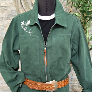 Coverall- Chainstitched Spruce Field Bloom (sz.M)