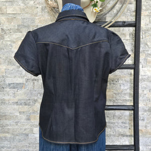 Dolly- Women's Denim Short Sleeve Shirt