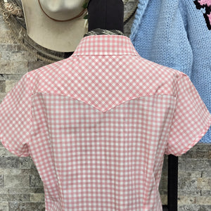 Dolly- Women's Gingham Short Sleeve Shirt