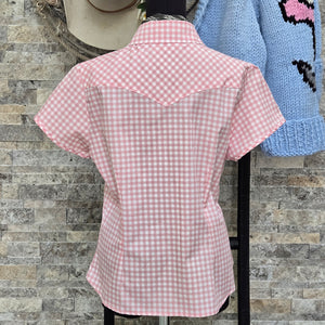 Dolly- Women's Gingham Short Sleeve Shirt