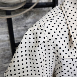 Dolly- Women's Mini Dot Short Sleeve Shirt