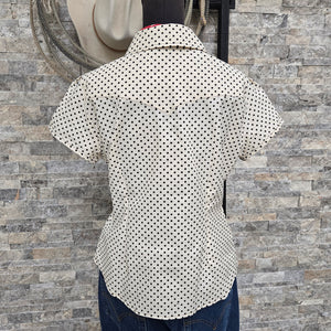 Dolly- Women's Mini Dot Short Sleeve Shirt