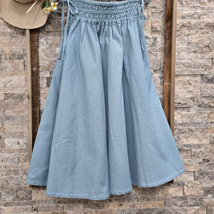 Skirt- Chambray Circle