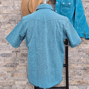 Highwayman- Short Sleeve Linen Blend (Malibu)