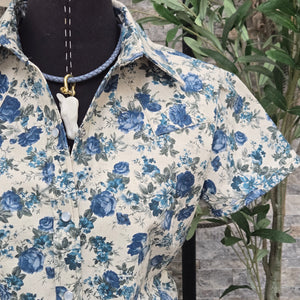 Dolly- Women's Garden Floral Short Sleeve Shirt