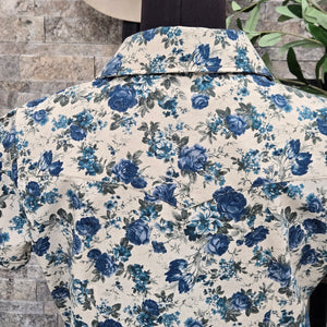 Dolly- Women's Garden Floral Short Sleeve Shirt