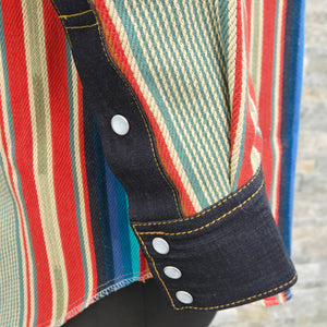 Road Side Attraction- SPECIAL EDITION Serape/Denim Shirt Jacket