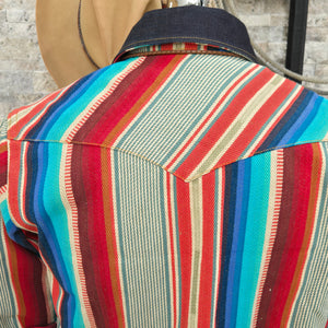 Road Side Attraction- SPECIAL EDITION Serape/Denim Shirt Jacket