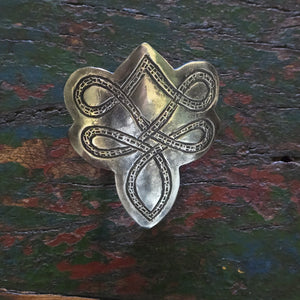 Bandana Slide- Silver Bootstitch