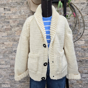 Cardigan- Handknit Wildflowers Jacket