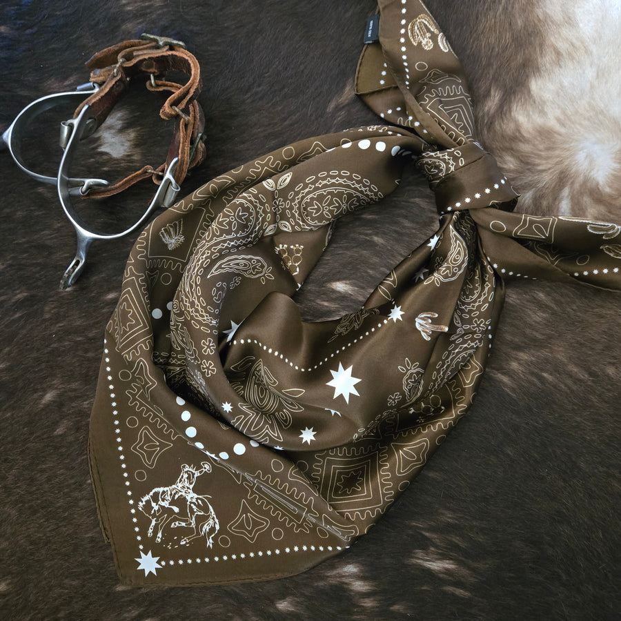 Range Bandana- Bandito Silk (Tobacco)