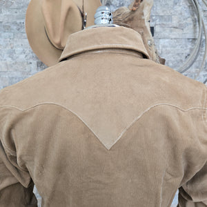 The Highwayman- Long Sleeve Desert Sand Corduroy Western Shirt