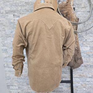 The Highwayman- Long Sleeve Desert Sand Corduroy Western Shirt