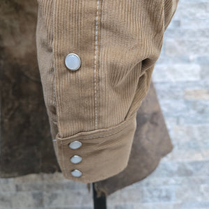 The Highwayman- Long Sleeve Desert Sand Corduroy Western Shirt