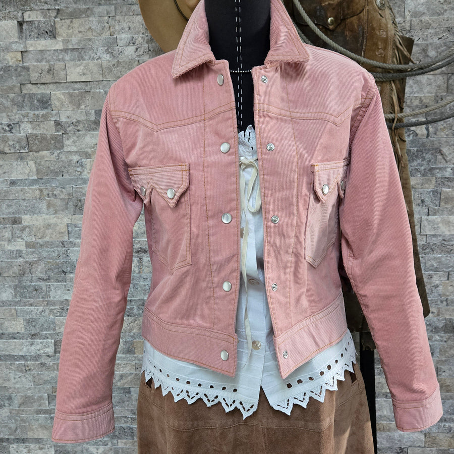 Queen Of Diamonds- Women's Desert Rose Corduroy Jacket