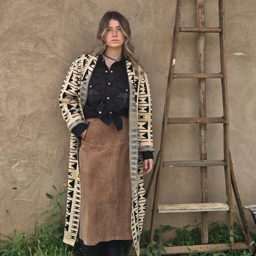 Duster- Southwest Intarsia Knit