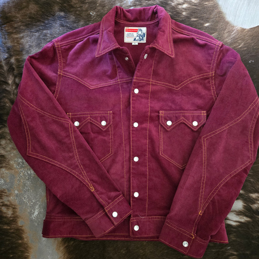 Jack Of Diamonds- Men's Oxblood Corduroy Jacket