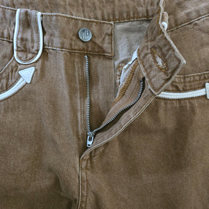 Jean-Tobacco Denim Smile Pocket