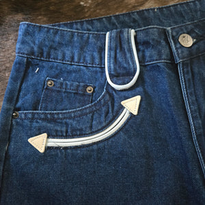 Jean-Indigo Denim Smile Pocket