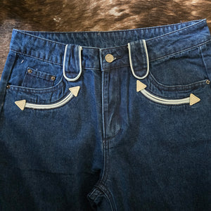 Jean-Indigo Denim Smile Pocket