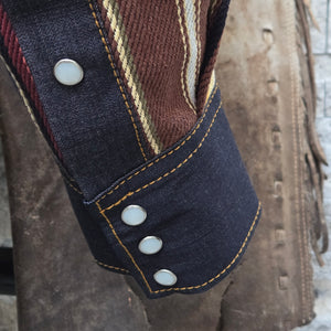 Road Side Attraction- SPECIAL EDITION Serape/Denim Shirt Jacket