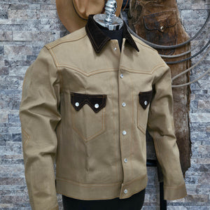 Trail Boss- Men's Tan Denim/Corduroy Jacket