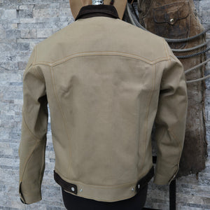 Trail Boss- Men's Tan Denim/Corduroy Jacket
