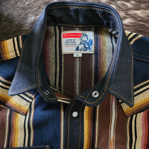 Road Side Attraction- SPECIAL EDITION Serape/Denim Shirt Jacket