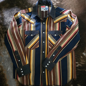 Road Side Attraction- SPECIAL EDITION Serape/Denim Shirt Jacket