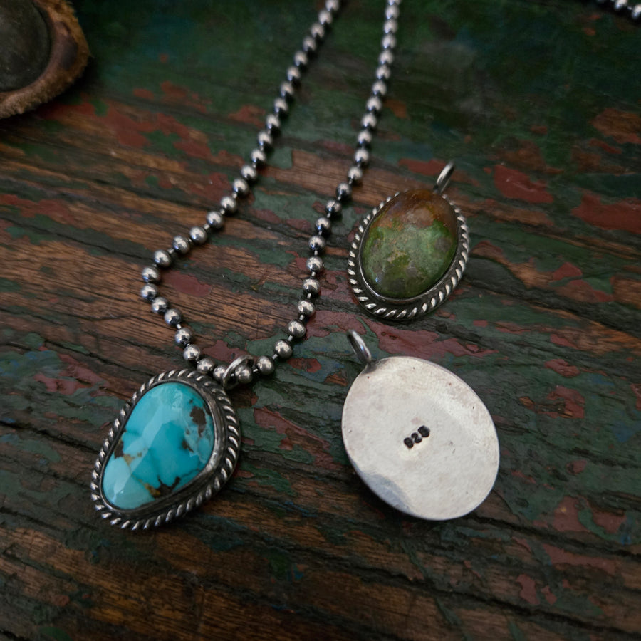 Pendant- Turquoise Twist Charm