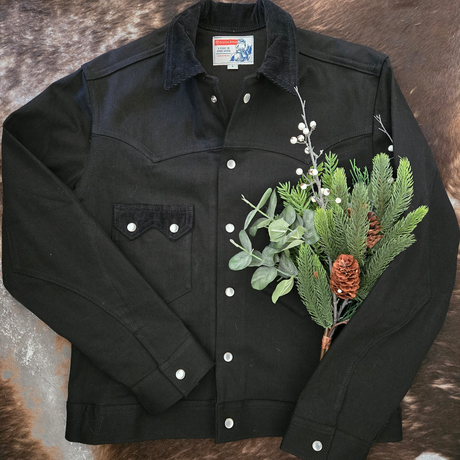 Jack of Diamonds- Men's Blackout Denim/Corduroy Jacket