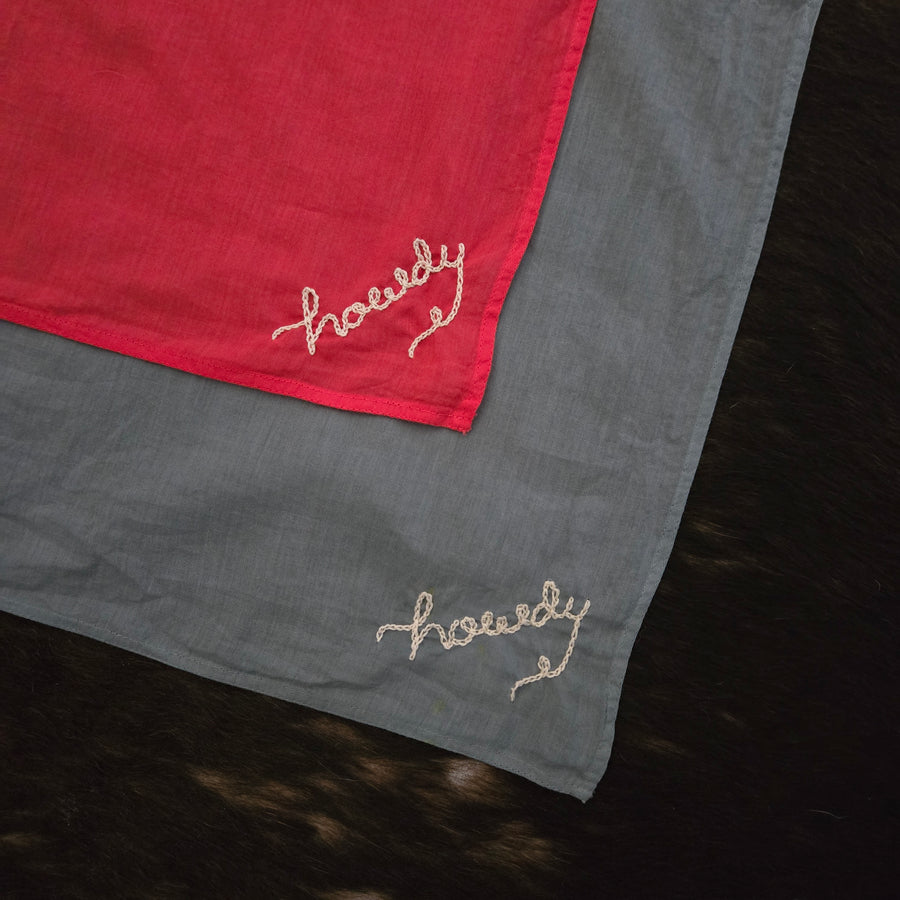 Bandana- Hand Embroidered Howdy