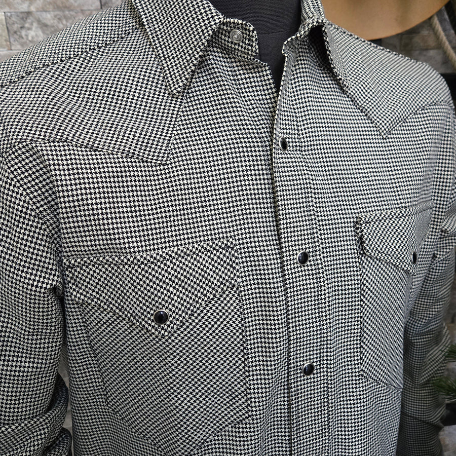 The Stockman- Men's Houndstooth Western Shirt
