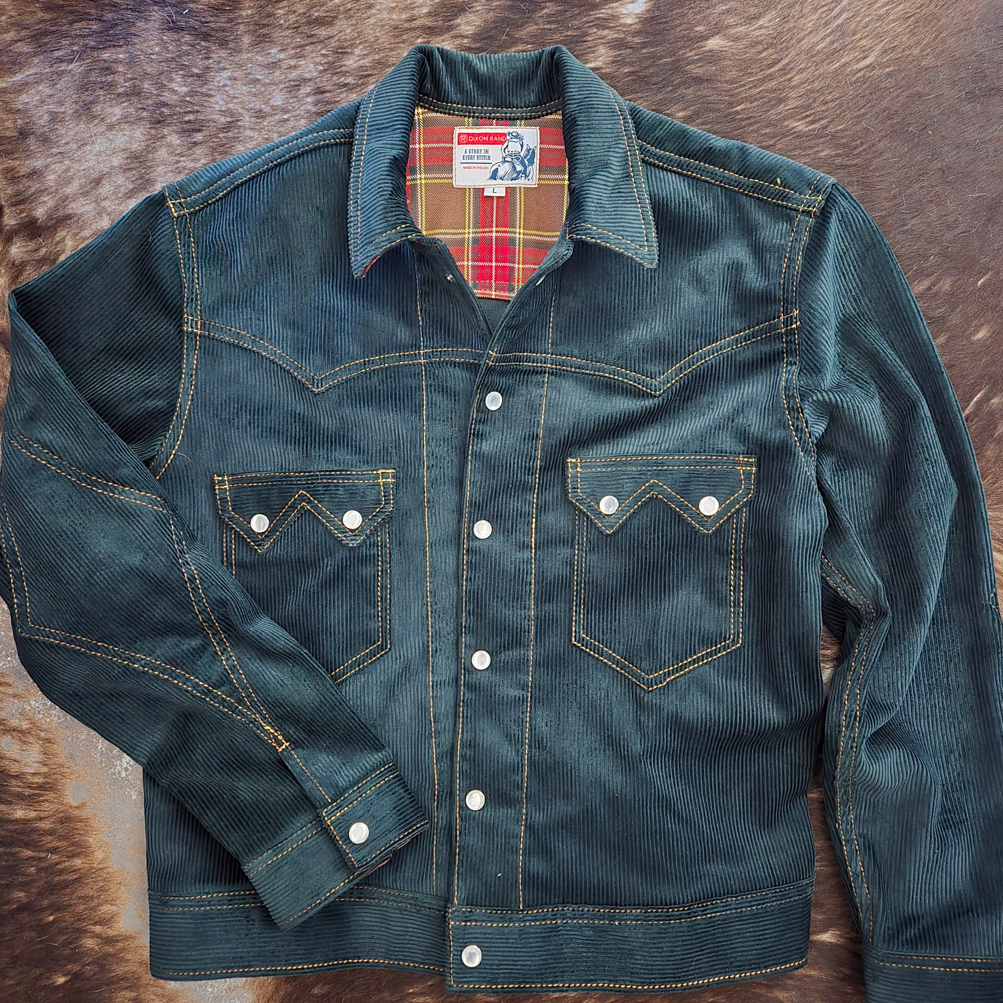 Jack Of Diamonds- SPECIAL PURCHASE Men's Deep Teal Corduroy Jacket