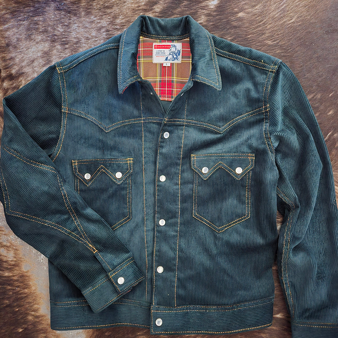 Jack Of Diamonds- SPECIAL PURCHASE Men's Deep Teal Corduroy Jacket