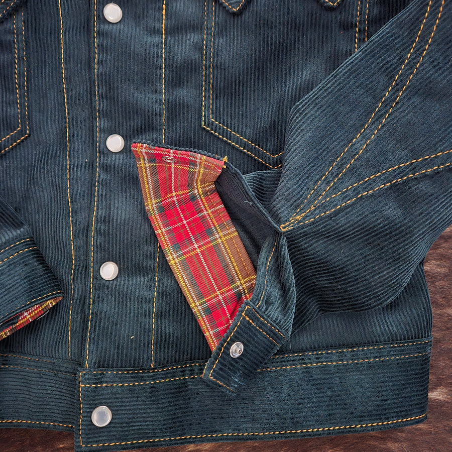 Jack Of Diamonds- SPECIAL PURCHASE Men's Deep Teal Corduroy Jacket