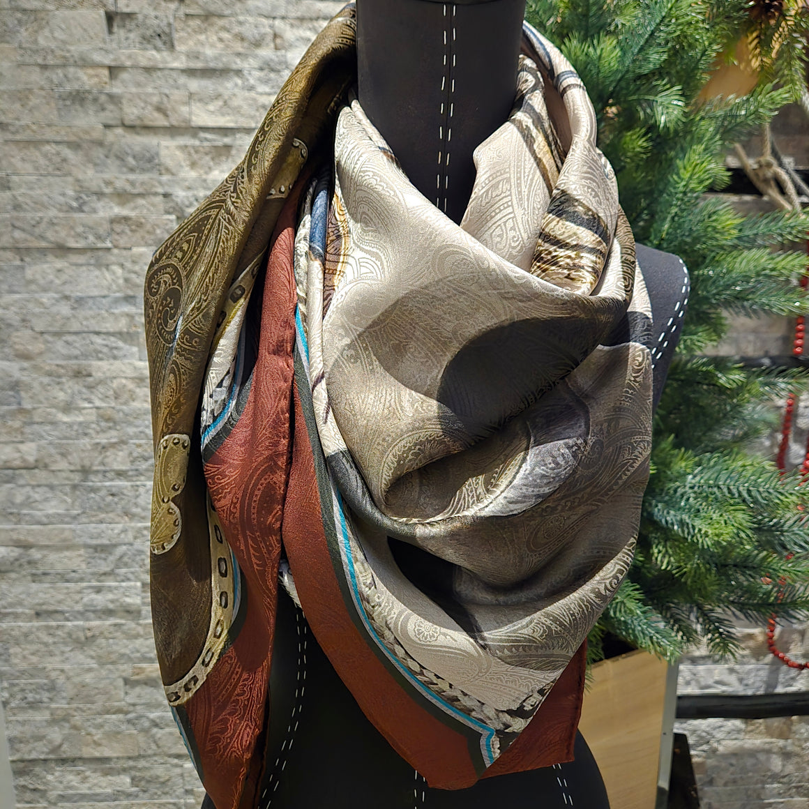 Scarf- Bridles Oversized Silk