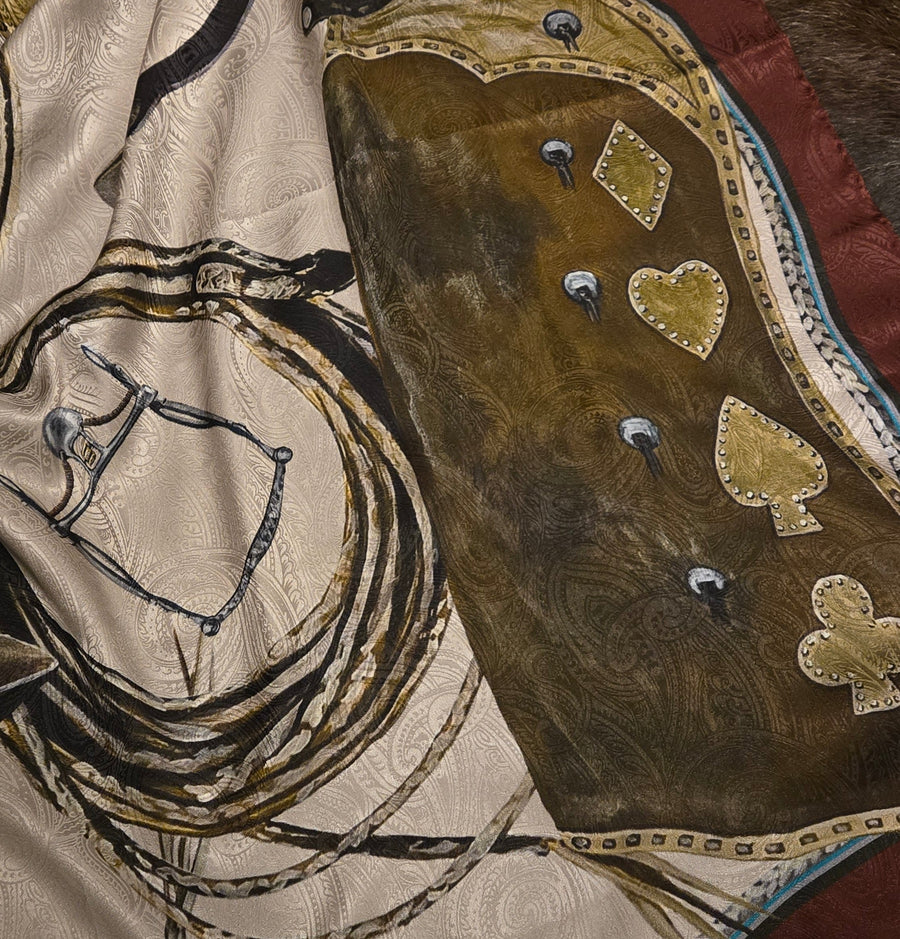 Scarf- Bridles Oversized Silk