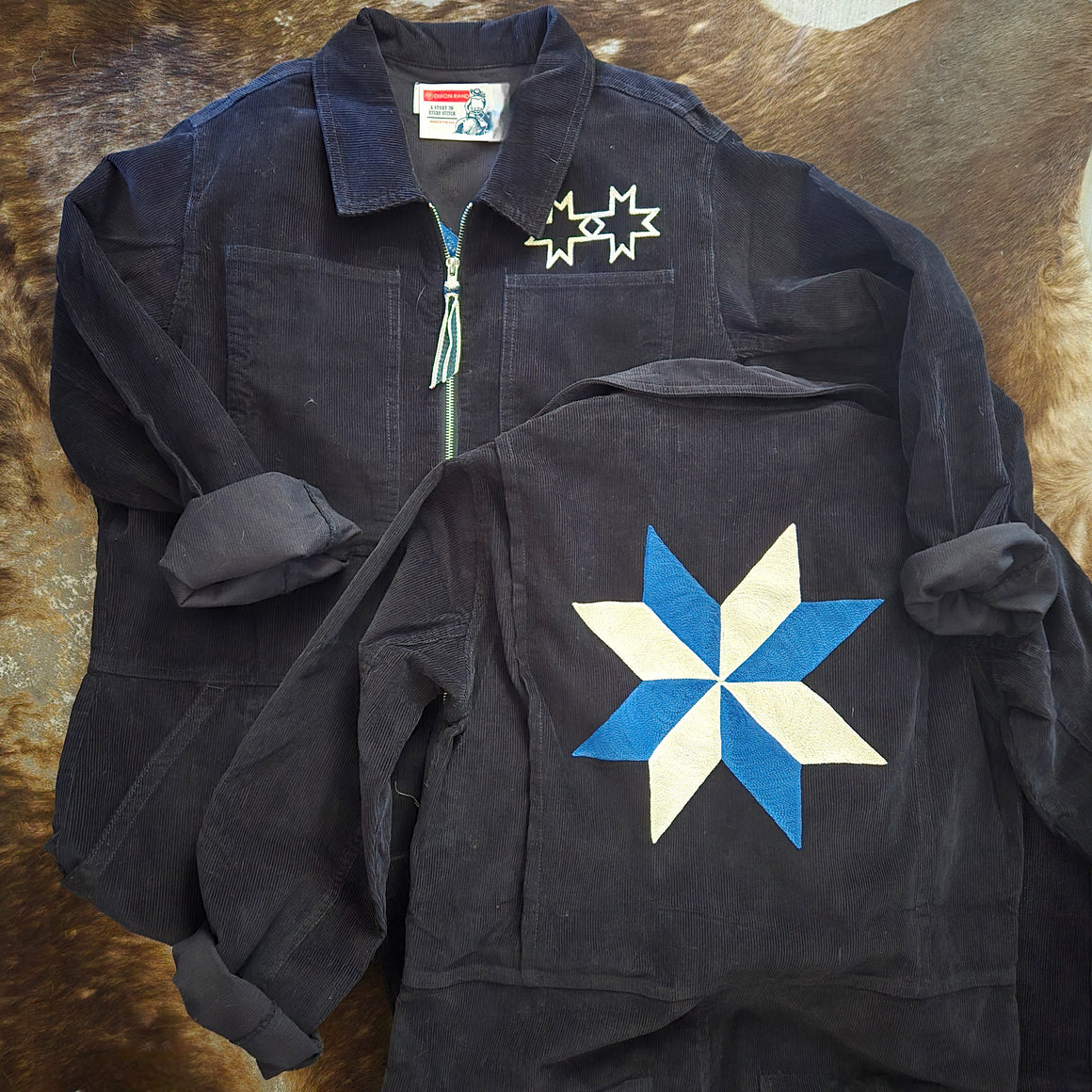 Coverall- Chainstitched Barn Quilt (sz.S)