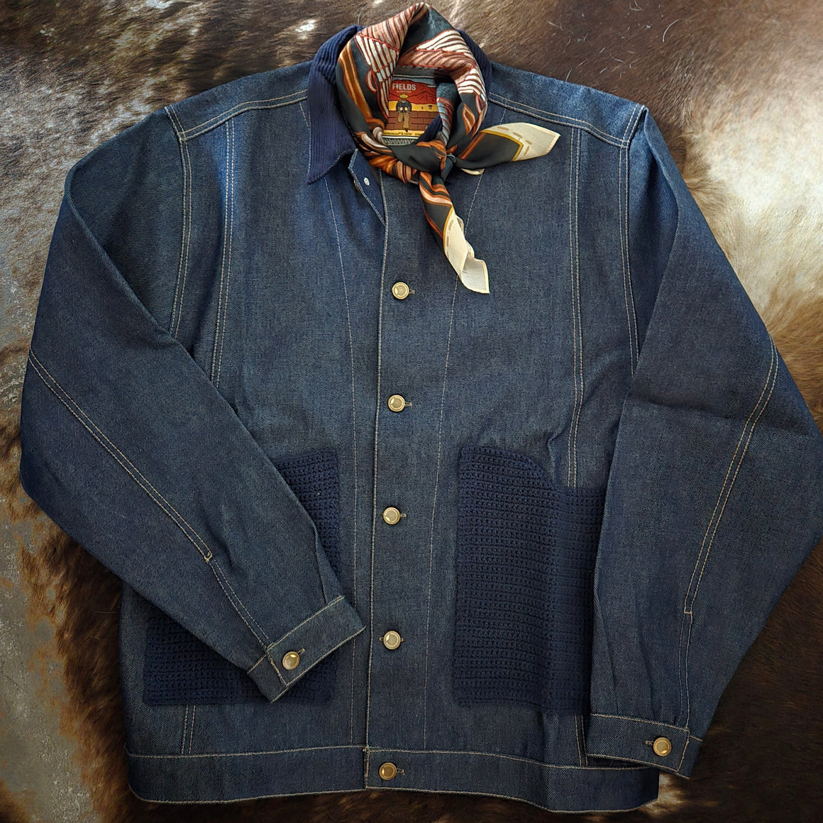 Chore Coat- Denim Crochet (Indigo/Navy)