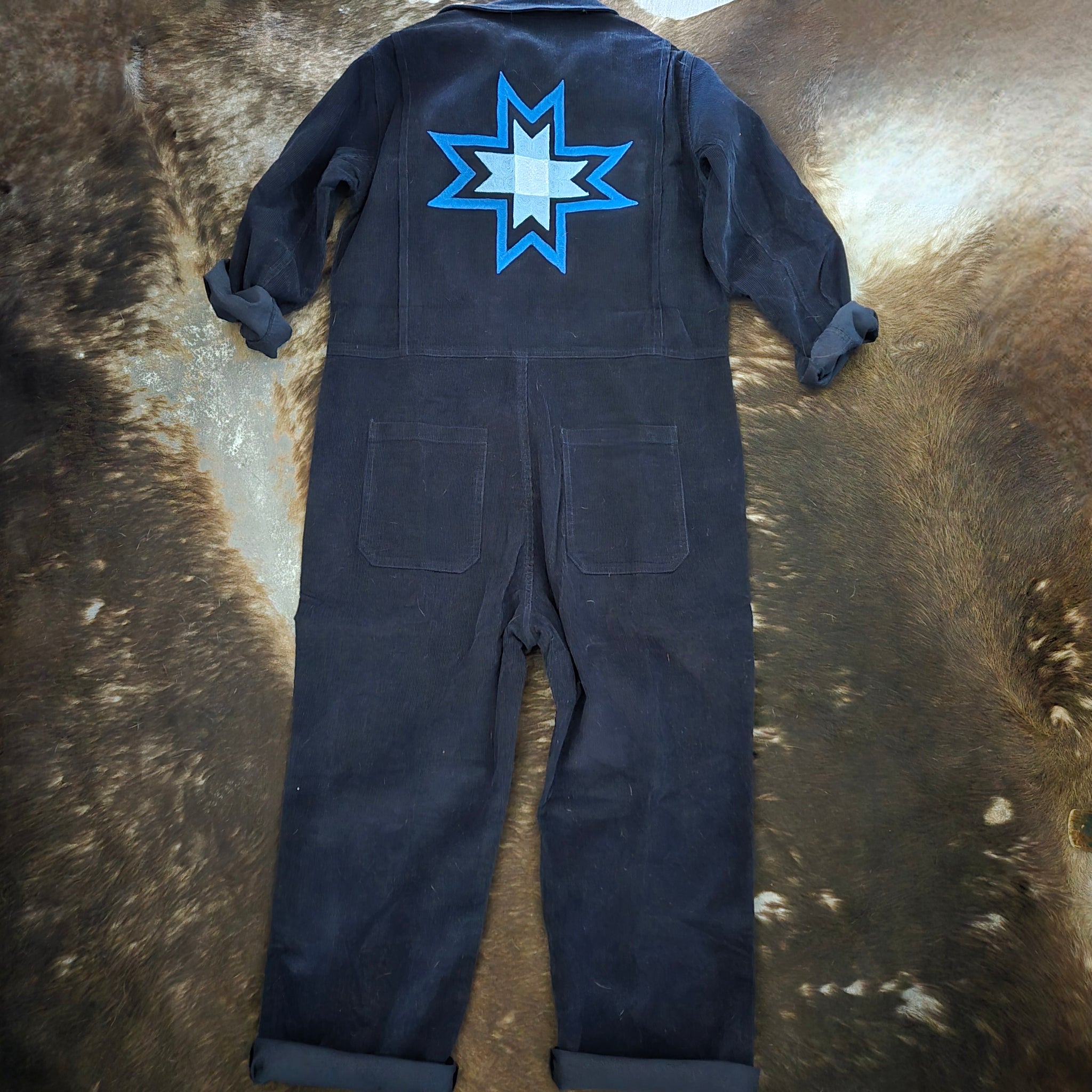 Coverall- Chainstitched Barn Quilt (sz.L)