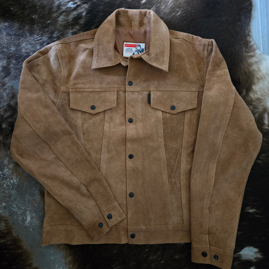 Long Haul- Whiskey Roughout Suede Jacket