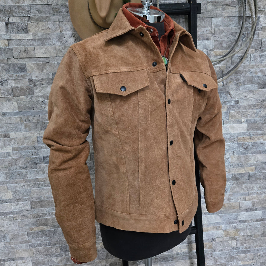 Long Haul- Whiskey Roughout Suede Jacket